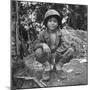 Filipino Boy Travelling with American Soldiers of 33rd Inf. Div. During Fight to Regain Philippines-Carl Mydans-Mounted Photographic Print
