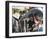 Filipino Fisherman Lifts Tuna at the General Santos City Port, Southern Philippines-null-Framed Photographic Print