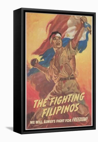 Filipino Freedom Fighter Poster-null-Framed Stretched Canvas