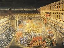 Festival in Honour of Queen Christina of Sweden at the Palazzo Barberini-Filippo Lauri-Stretched Canvas