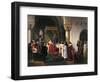 Filippo Maria Visconti, Duke of Milan Returns Crown to Kings of Aragona and of Navarra-Francesco Hayez-Framed Giclee Print