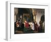 Filippo Maria Visconti, Duke of Milan Returns Crown to Kings of Aragona and of Navarra-Francesco Hayez-Framed Giclee Print