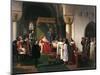 Filippo Maria Visconti, Duke of Milan Returns Crown to Kings of Aragona and of Navarra-Francesco Hayez-Mounted Giclee Print