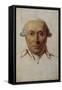 Filippo Mazzei (1730-1816), homme politique, agent du roi de Pologne Stanislas Auguste Poniatowski-Jacques-Louis David-Framed Stretched Canvas