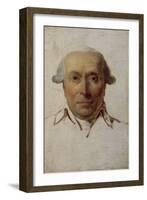 Filippo Mazzei (1730-1816), homme politique, agent du roi de Pologne Stanislas Auguste Poniatowski-Jacques-Louis David-Framed Giclee Print