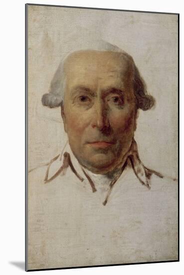 Filippo Mazzei (1730-1816), homme politique, agent du roi de Pologne Stanislas Auguste Poniatowski-Jacques-Louis David-Mounted Giclee Print