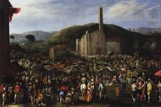 The Old Market in Naples-Filippo Napoletano-Giclee Print