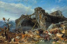 Nach der Sintflut: die Tiere verlassen die Arche. 1867-Filippo Palizzi-Giclee Print