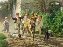 Nach der Sintflut: die Tiere verlassen die Arche. 1867-Filippo Palizzi-Stretched Canvas