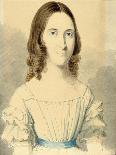 A Portrait of Christina Georgina Rossetti (1830-1894), 1839-40 (Pencil and W/C on Card)-Filippo Pistrucci-Giclee Print
