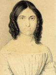 A Portrait of Maria Francesca Rossetti (1827-1876), 1839-40 (Pencil and W/C on Card)-Filippo Pistrucci-Giclee Print