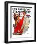 "Fill'er Up," Saturday Evening Post Cover, April 3, 1937-McCauley Conner-Framed Giclee Print