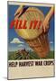 Fill It Help Harvest War Crops WWII Military Propaganda Art Print Poster-null-Mounted Poster