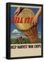 Fill It Help Harvest War Crops WWII Military Propaganda Art Print Poster-null-Framed Poster