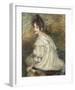 Fille a la robe blanche-Jacques Emile Blanche-Framed Premium Giclee Print