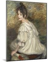 Fille a la robe blanche-Jacques Emile Blanche-Mounted Premium Giclee Print