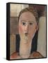 Fille rousse-Amedeo Modigliani-Framed Stretched Canvas