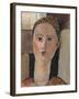 Fille rousse-Amedeo Modigliani-Framed Giclee Print