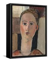 Fille rousse-Amedeo Modigliani-Framed Stretched Canvas