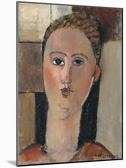 Fille rousse-Amedeo Modigliani-Mounted Giclee Print