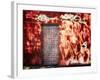 Filled in Derelict Door with Red Brickwork and Graffiti-Clive Nolan-Framed Photographic Print