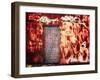 Filled in Derelict Door with Red Brickwork and Graffiti-Clive Nolan-Framed Photographic Print