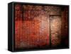 Filled in Derelict Door with Red Brickwork-Clive Nolan-Framed Stretched Canvas