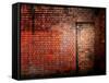 Filled in Derelict Door with Red Brickwork-Clive Nolan-Framed Stretched Canvas