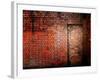 Filled in Derelict Door with Red Brickwork-Clive Nolan-Framed Photographic Print