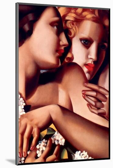 Filles et Lilas-Tamara de Lempicka-Mounted Premium Giclee Print