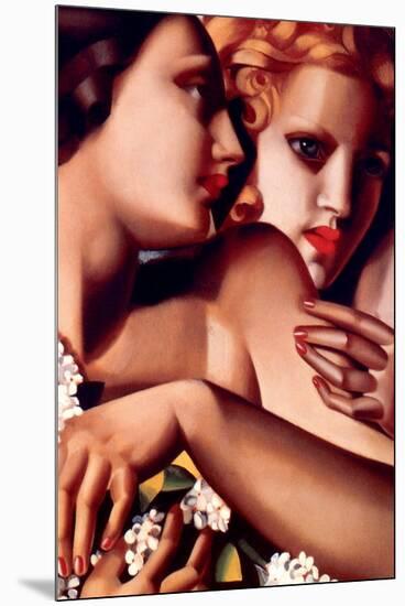 Filles et Lilas-Tamara de Lempicka-Mounted Premium Giclee Print