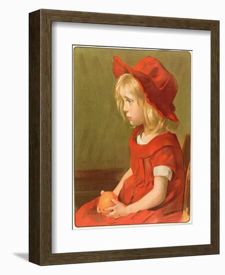 Fillette a l'Orange-Marie Louise Catherine Breslau-Framed Giclee Print