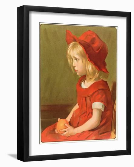 Fillette a l'Orange-Marie Louise Catherine Breslau-Framed Giclee Print