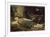 Fillette endormie dans les bois-Albert Anker-Framed Giclee Print