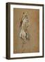 Fillette nue-Nude girl, 1893 Oil on cardboard, 59,4 x 40 cm.-Henri de Toulouse-Lautrec-Framed Giclee Print