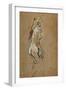 Fillette nue-Nude girl, 1893 Oil on cardboard, 59,4 x 40 cm.-Henri de Toulouse-Lautrec-Framed Premium Giclee Print