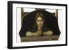 Fillette tenant à la main une orange-Jean Jacques Henner-Framed Giclee Print