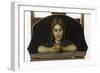 Fillette tenant à la main une orange-Jean Jacques Henner-Framed Giclee Print