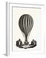 Filling a Hot Air Balloon with Gas, C.1790-null-Framed Giclee Print