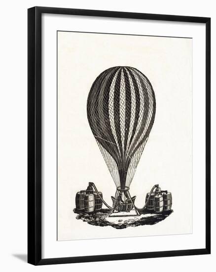 Filling a Hot Air Balloon with Gas, C.1790-null-Framed Giclee Print