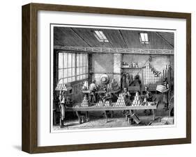 Filling and Soldering Cans of Food, France, C1870-null-Framed Giclee Print