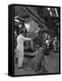 Filling Bags of Animal Feed, Spillers Animal Foods, Gainsborough, Lincolnshire, 1963-Michael Walters-Framed Stretched Canvas