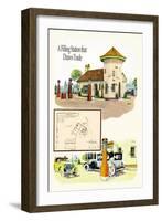 Filling Station-Geo E. Miller-Framed Art Print