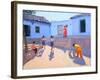 Filling Water Buckets, Rajasthan, India-Andrew Macara-Framed Giclee Print
