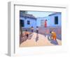 Filling Water Buckets, Rajasthan, India-Andrew Macara-Framed Premium Giclee Print