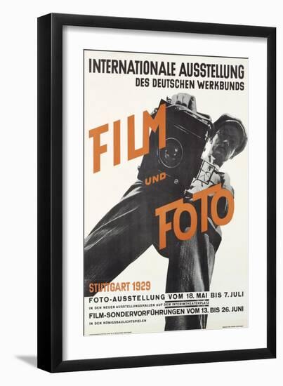 Film and Photo, Film Und Foto, Exhibition Poster, Artist Unknown, 1929-null-Framed Giclee Print