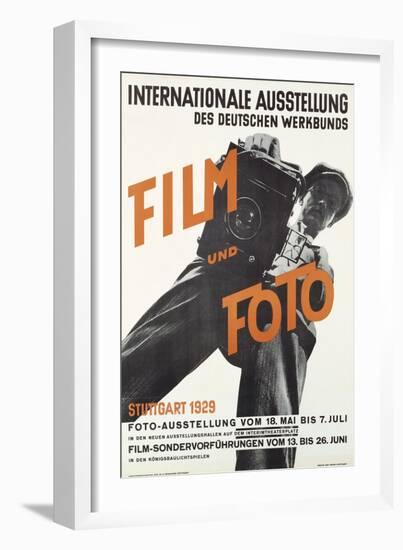 Film and Photo, Film Und Foto, Exhibition Poster, Artist Unknown, 1929-null-Framed Giclee Print