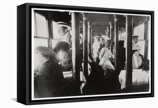 Film Company on Board Zeppelin Lz13 'Hansa, C1912-1914-null-Framed Stretched Canvas