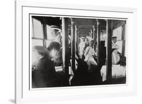 Film Company on Board Zeppelin Lz13 'Hansa, C1912-1914-null-Framed Giclee Print