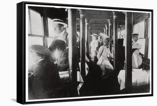 Film Company on Board Zeppelin Lz13 'Hansa, C1912-1914-null-Framed Stretched Canvas